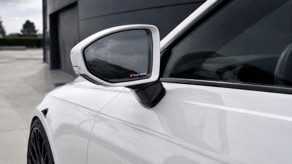 Audi Sport Buitenspiegel Detail Sticker Set Van 2 – Gesloten Logo