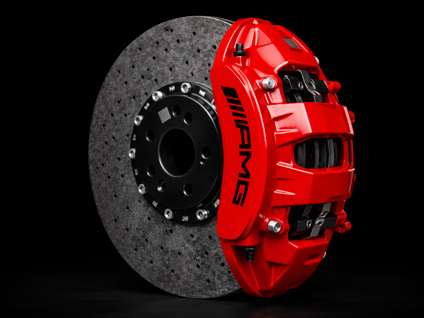 Gebogene Bremssattel Aufkleber für Mercedes AMG