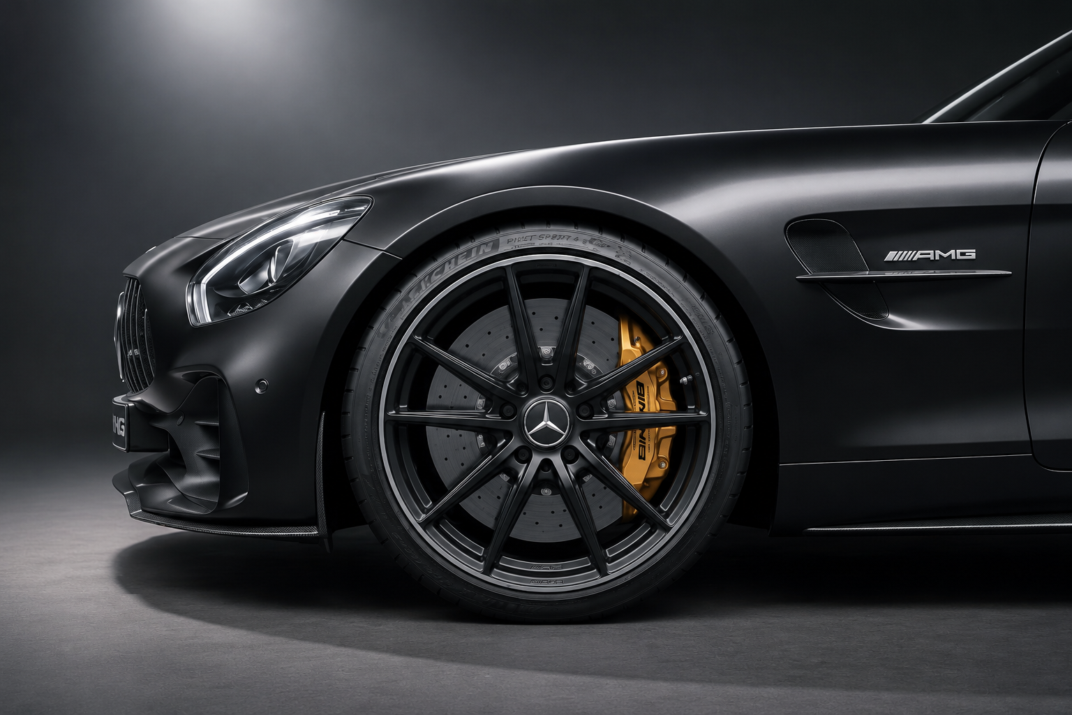 Mercedes AMG Bremssattel Aufkleber – Gerades Modell – Premium Detail (Hitzebeständig)