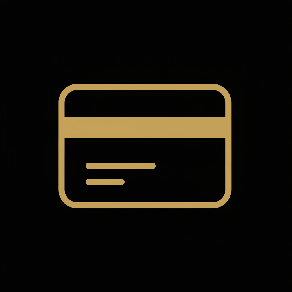 Creditcard zwart